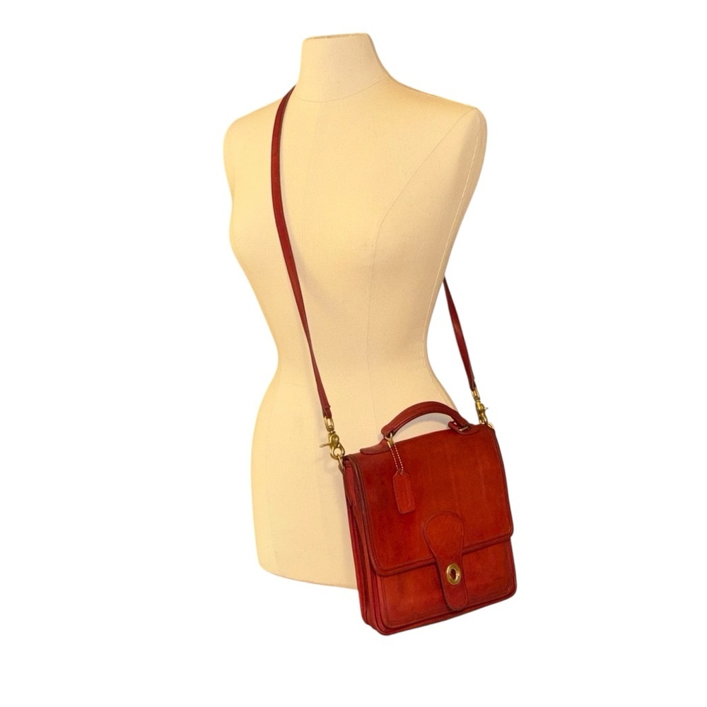 Coach | Vintage Red Station Bag 5130 | USA Made | Crossbody Satchel - Picture 16 of 16